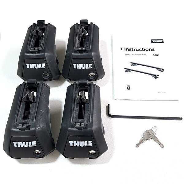 THULE/スーリー Evo Raised Rail 7104/TH7104 フット/ベース/キャリア/ルーフレール