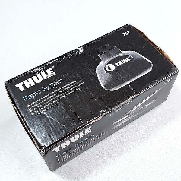 未使用 THULE/スーリー Rapid System/ラピッドシステム TH757/757 ルーフレール付車用 フット/ベースキャリア