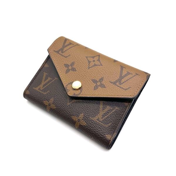 LOUIS VUITTON ルイヴィトン モノグラム リバース ヴィクトリーヌ 三つ折り財布 M81557※イニシャル入り