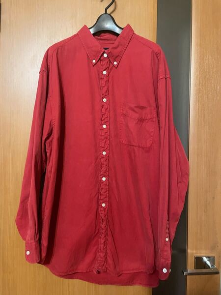 希少 90s『OLD GAP』ボタンダウンシャツ オールドギャップ 90年代 紺タグ VINTAGE ヴィンテージ 古着 長袖シャツ