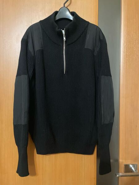 希少 即完売『WAIPER.inc』U.S.M.CハーフZIPコマンドコットンニットセーター アメリカ軍 ワイパーインク ミリタリー VINTAGE アメカジ M