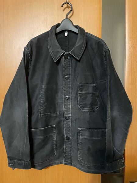 激レア 60s〜『ADOLPHE LAFONT 』フレンチVINTAGEモールスキンワークジャケット アドルフラフォン ヴィンテージ 古着 カバーオール