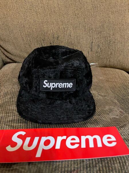 新品 即完売『SUPREME』×『GOOD ENOUGH』25S/S Crushed Rayon Pile Camp Cap シュプリーム グッドイナフ コラボ 裏原 キャップ BOXロゴ