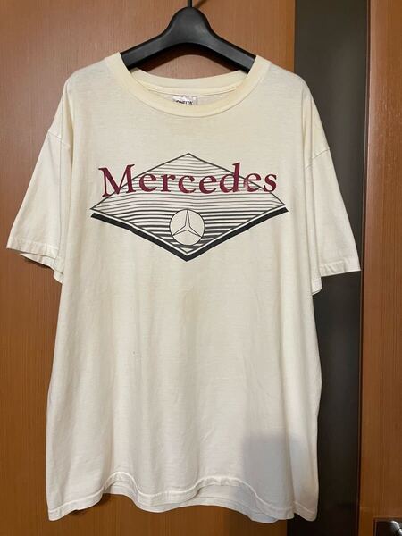 希少 90s『Mercedes』ONEITAボディUSA製 VINTAGEロゴT-SH メルセデスベンツ オニータ ヴィンテージ 企業物 アメカジ 古着 XL