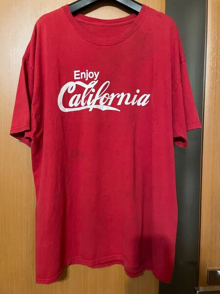 希少 90s『Enjoy California』VINTAGEコカコーラパロディT-SH カリフォルニア ヴィンテージ ビンテージ 古着 アメカジ