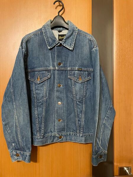 希少 レアサイズ『Wrangler』70s「127MJ」黒タグ USA製VINTAGEデニムトラッカージャケットラングラー Gジャン ヴィンテージ アメカジ 古着