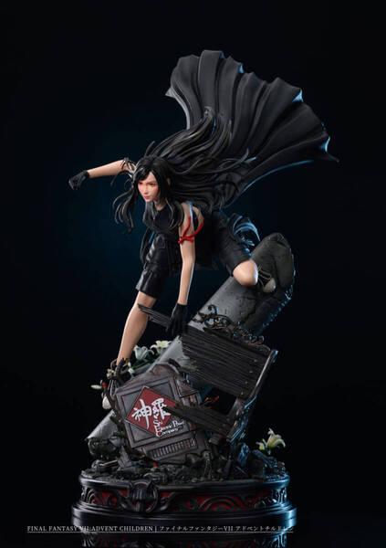 ガレージキット完成品 FFVII アドベントチルドレン ティファ・ロックハート 1/4スケール 高さ45cm フィギュアスタチュー 即決 送料無料