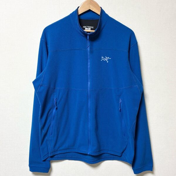 美品 希少 Arc'teryx アークテリクス DELTA LT JACKET デルタ LT ジャケット ブルー 青 POLARTEC ポーラテック ロゴ刺繍
