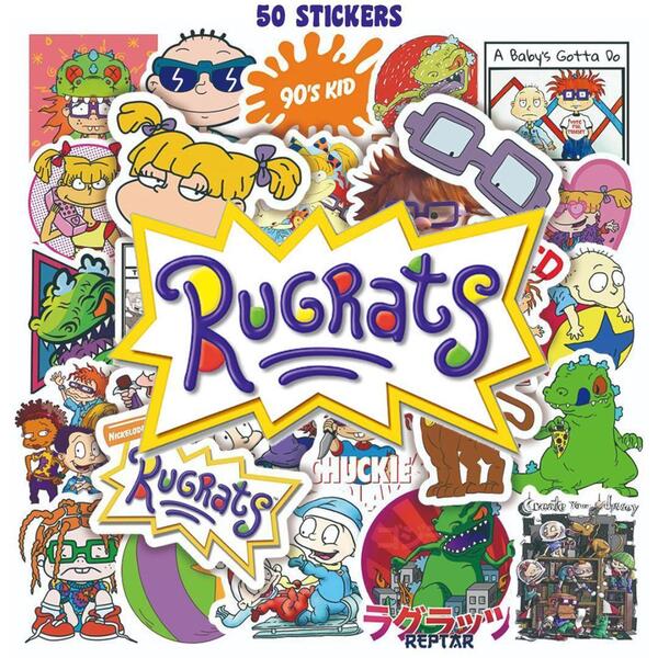 ラグラッツ ステッカー 50枚セット PVC 防水 シール 大量 Rugrats アニメ 赤ちゃん キャラクター