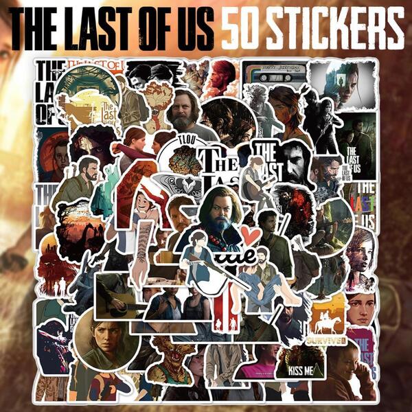 The Last of Us ステッカー 50枚セット PVC 防水 シール ラスアス TLoU ゾンビ ゲーム サバイバル アクション ホラー ドラマ 映画