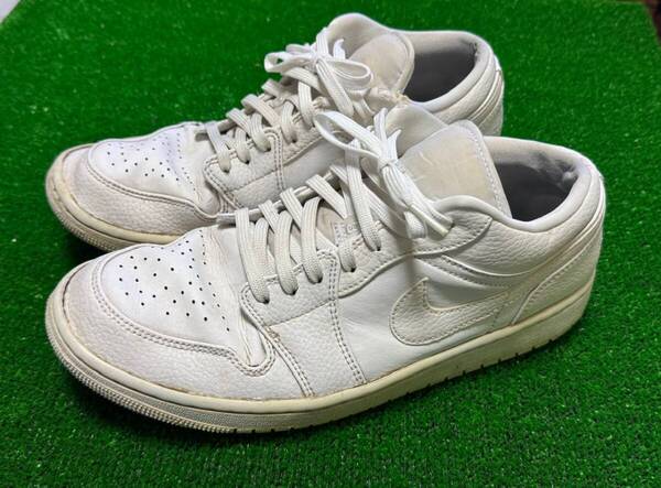 NIKE ナイキ 553558-130 AIR JORDAN 1 LOW 'TRIPLE WHITE' エア ジョーダン ワン ロー トリプル ホワイト US10 28cm NIKE