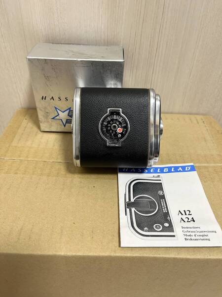 ■□ ハッセルブラッド HASSELBLAD フイルムバック 箱 説明書あり スターの証 中判 フィルムカメラ
