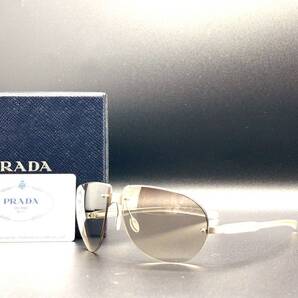 PRADA プラダ サングラス グラデーション レンズ Y2K メンズ レディース ユニセックス ブランド SPR72A シルバー