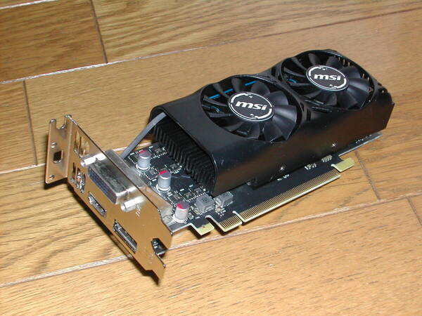 MSI GTX1050 2GT LP ロープロファイルグラボ