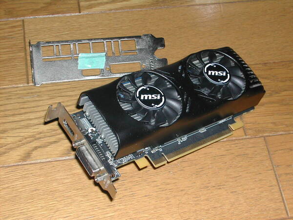 MSI GTX1650 4GT LP ロープロファイルグラボ