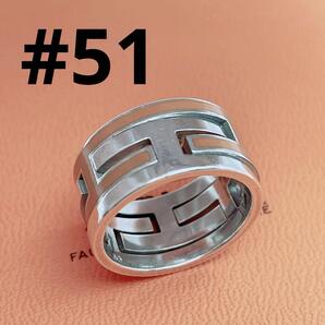 HERMES エルメス ムーヴアッシュ リング オレンジ 11号 シルバー925
