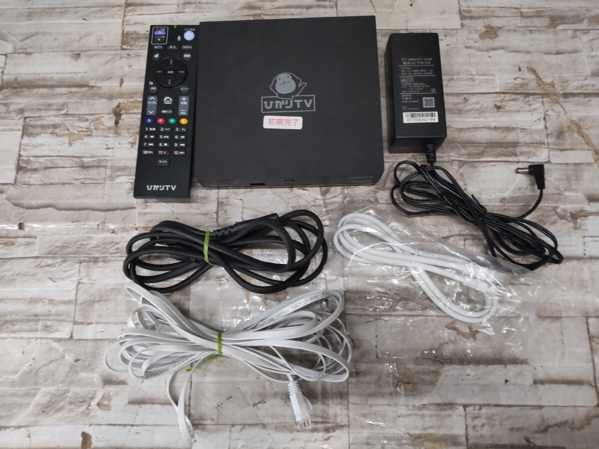 初期化ずみ】ひかりTV4K対応トリプルチューナーST-3400