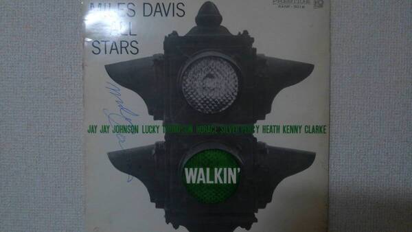 ■マイルス・デイヴィス Miles Davis Sam Rivers Herbie Hancock 他 直筆サイン入りレコード Walkin' Miles Davis Sextet & Quintet■