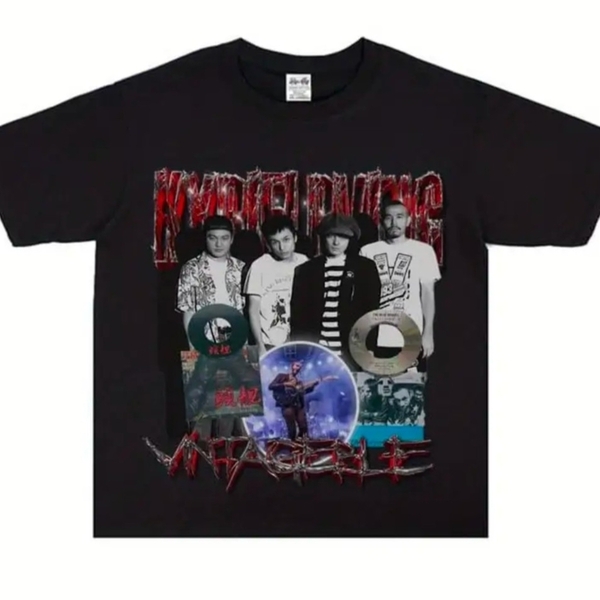 ブルーハーツそっくりさんTシャツ 謎バンドTシャツ L 黒