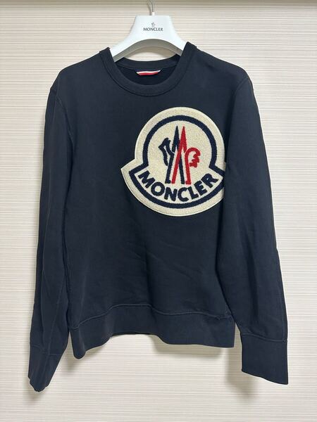 MONCLER モンクレール ジーニアス ビッグロゴ スウェット トレーナー 長袖 黒 ロゴ トップス genius 1952