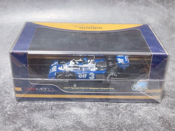未開封新品★ TSM MODEL 1/43 1977 Tyrrell P34 #3 Belgian Grand Prix ティレル 6輪 国旗付きバージョン