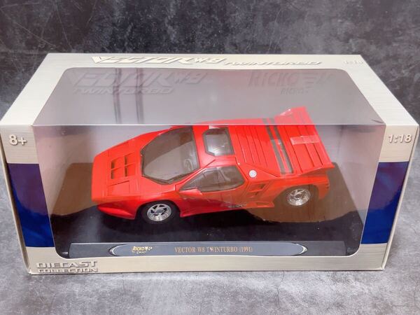 絶版新品★ 1/18 ベクターW8 ツインターボ VECTOR W8 TWIN TURBO リコー RICKO 京商 検 オートアート autoart BBR ミニカー