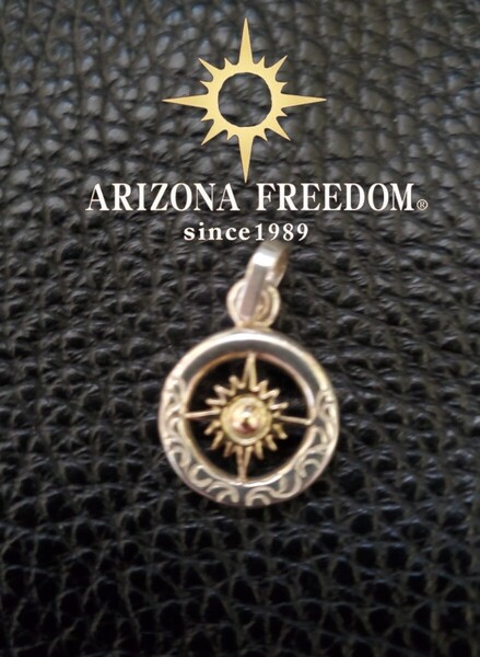 【アリゾナフリーダム】ARIZONAFREEDOM 大太陽神唐草リングトップ ネックレス