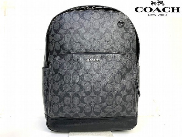 送料無料★ コーチ メンズ COACH グラハム シグネチャー リュックサック バックパック デイパック C2935