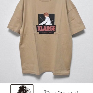 【送料無料】新品 XLARGE × DEATH NOTE ライト Tシャツ L 夜神月 デスノート エクストララージ ベージュ
