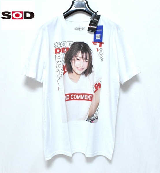 【送料無料】新品 NO COMMENT PARIS × SOD 唯井まひろ フォトTシャツ L NC-TU SOD-04 ホワイト ノーコメントパリ コラボ
