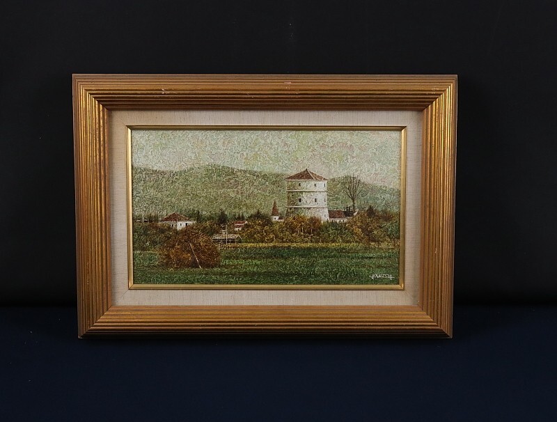 人気画家 増本憲樹 作（原画） 菖蒲 絵の部分32×22 F4号 定価 40