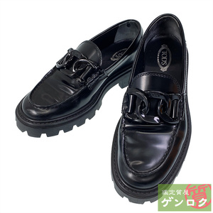 【中古】TOD’S トッズ ローファー レザー ラバーソール size37 23.5cm【質屋】