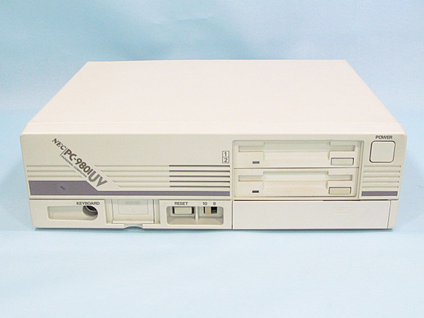 ② NEC PC-9801UV11 ●メンテ済・電池交換済・動作確認済●RAM 640KB 3.5インチFDD×2●S/N:8X018673A●Sodick EDM EX21 JAPAX