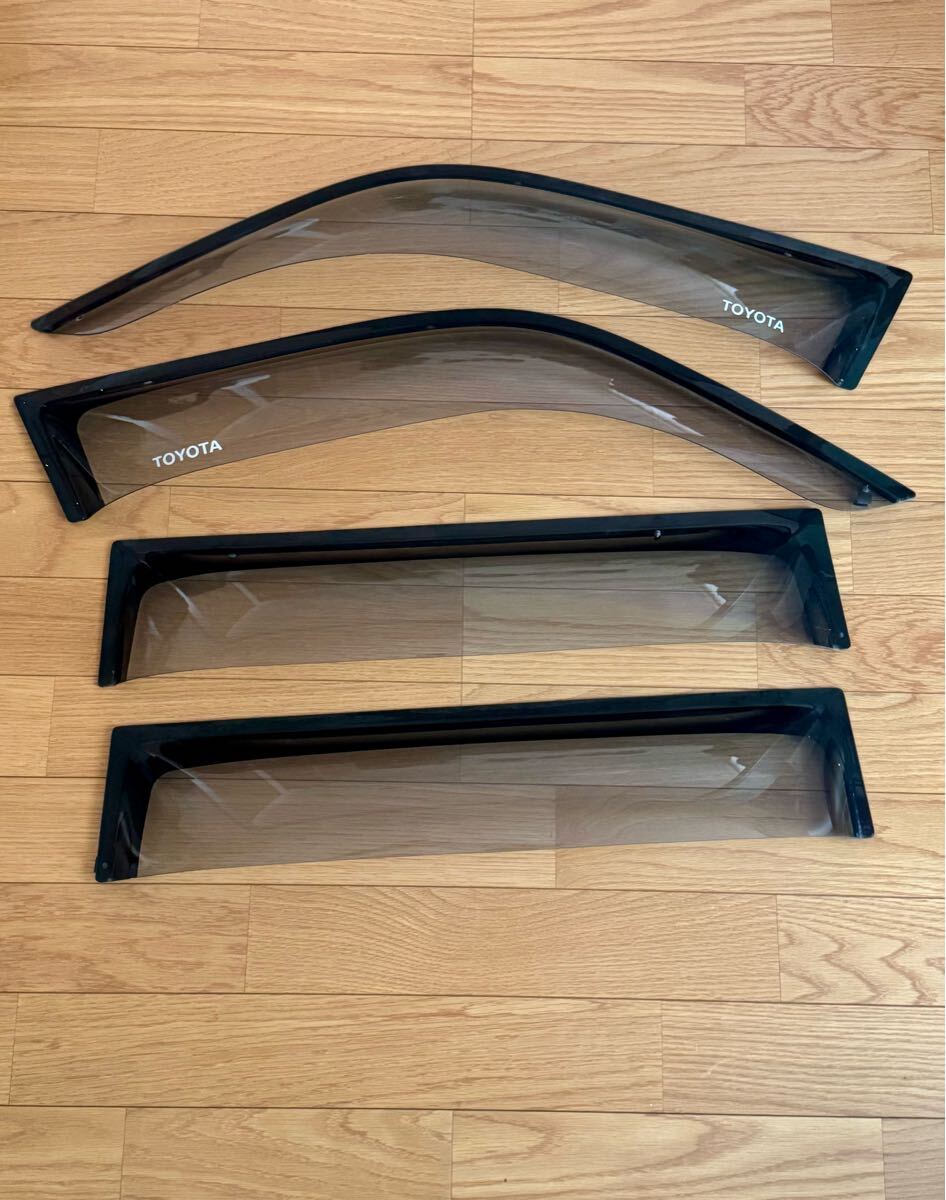 当時もの　ランクル80サイドバイザー純正品　未使用　フロント左右 carparts-on_08162-60080