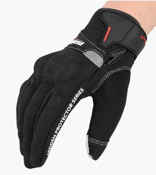 【新品黒L】バイクグローブ グローブ メッシュ 手袋 防風 男女兼用 スマホ 対応 MAD04 高品質