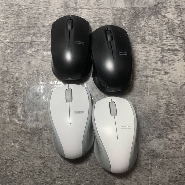 【4個セット】中古 エレコム M-BT15BR ワイヤレスマウス ブルートゥース 静音 コンパクト ELECOM buletooth 無線
