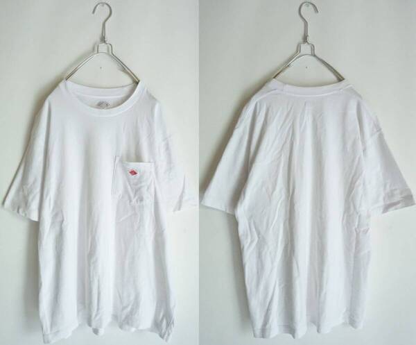 DANTON ポケットTシャツ 白 42 LLサイズ