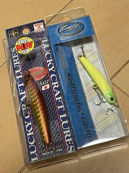 ラッキークラフト▲ワンダー45 リアルチャート&NW-Amigo 19 ワンダー60ソリッド TRG▲シーバス メバル セイゴ チヌ バチヌケに