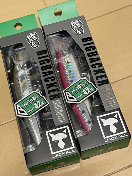 ジャッカル▲ビックバッカーアンチョピード103▲チョウサゴシシルバー&ピンクバック▲シーバス ヒラメ サワラ サゴシ 青物に▲定価1760円