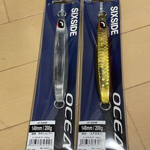 シマノ▲オシア シックスサイド 200g▲Aアカキン&タチシルバー▲ヒラマサ ブリ マダイ 青物に▲定価1859円