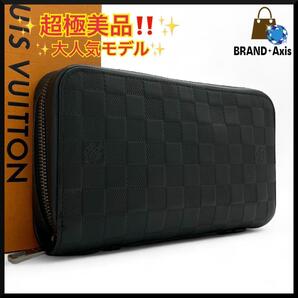 ★【超極美品】ルイヴィトン Louis Vuitton ダミエ・アンフィニ ジッピーXL ジッピーウォレット N61254 長財布 メンズ★