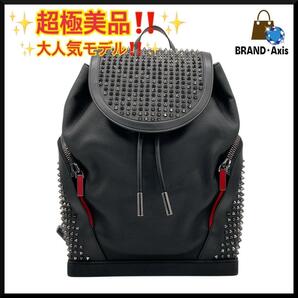 ★【超極美品】ルブタン Christian Louboutin エクスプローラー パネトーネ スタッズ バックパック リュック メンズ★