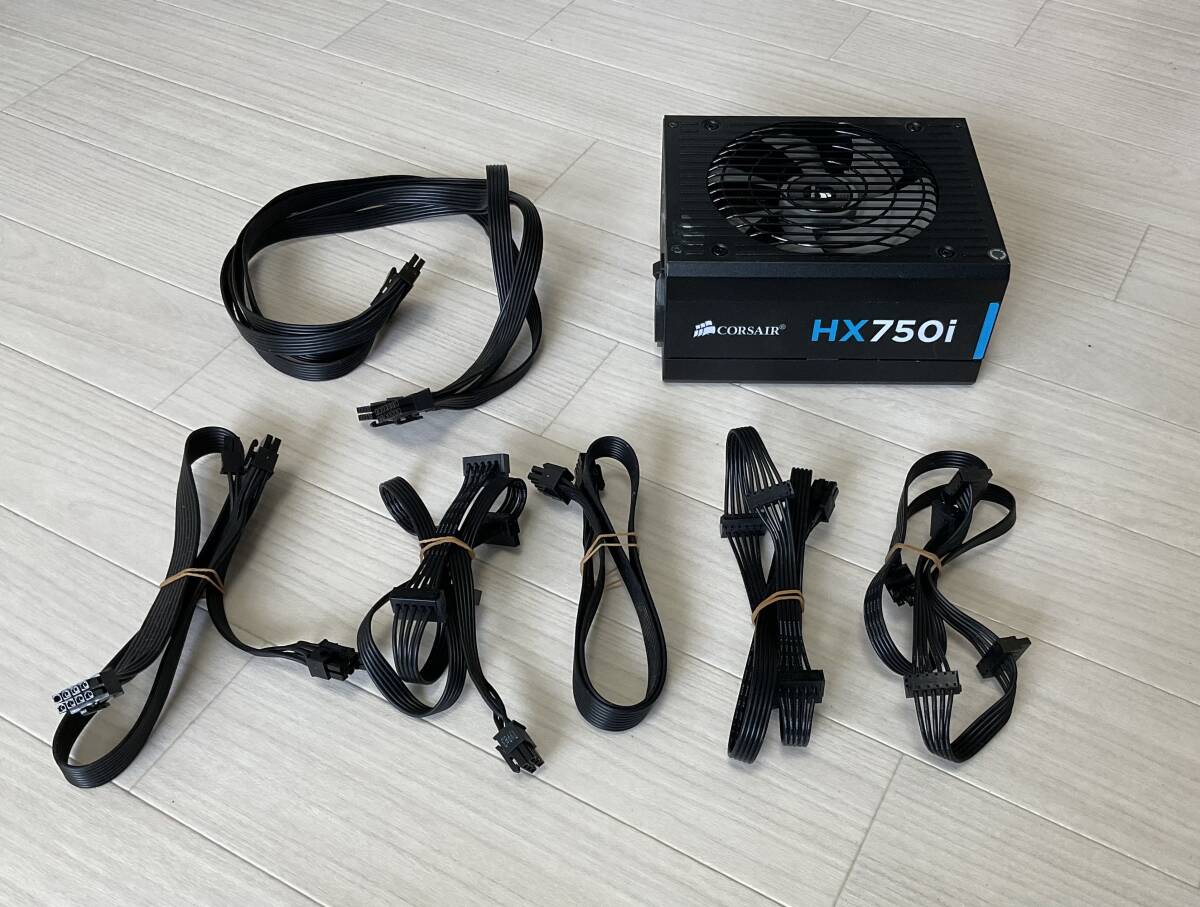 【中古美品】Corsair HX750i 750W PC用ATX電源ユニット 出費は痛いけど抜群の安心感。750W Platinum 電源ユニット