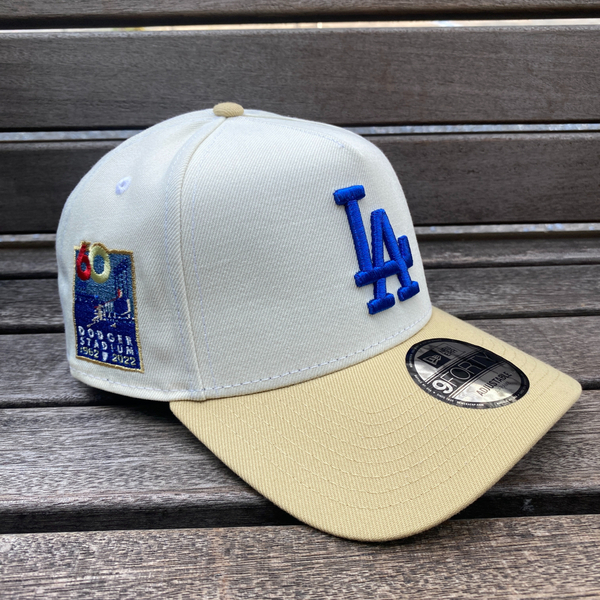海外限定 Newera ニューエラ 9Forty A-Frame Aフレーム LA Dodgers ロサンゼルス ドジャース 60th 1962-2022 キャップ USA正規品 (940-7)