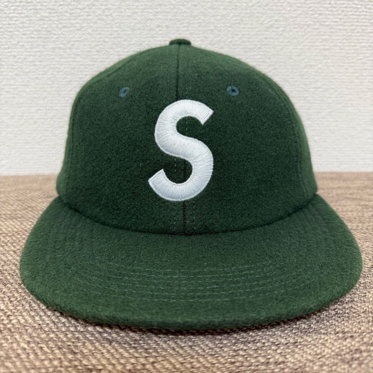 Supreme Sロゴキャップ グレー