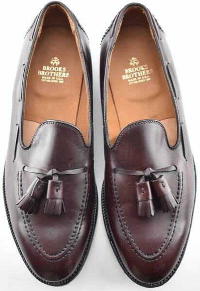 Alden x Brooks Brothers オールデン ブルックスブラザーズ別注 タッセルローファー カーフ バーガンディ U.S.A製