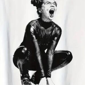 新品 Bjork ビョーク アート L サイズ ブラック 白 Tシャツ