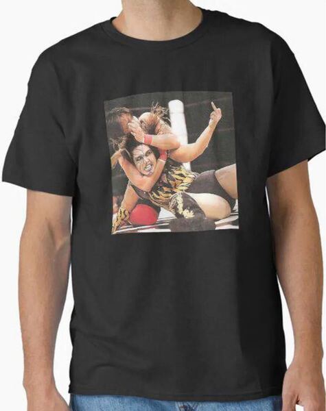 新品 ブル中野 Tシャツ XL 黒 女子プロレス 極悪同盟 全女 極悪女王