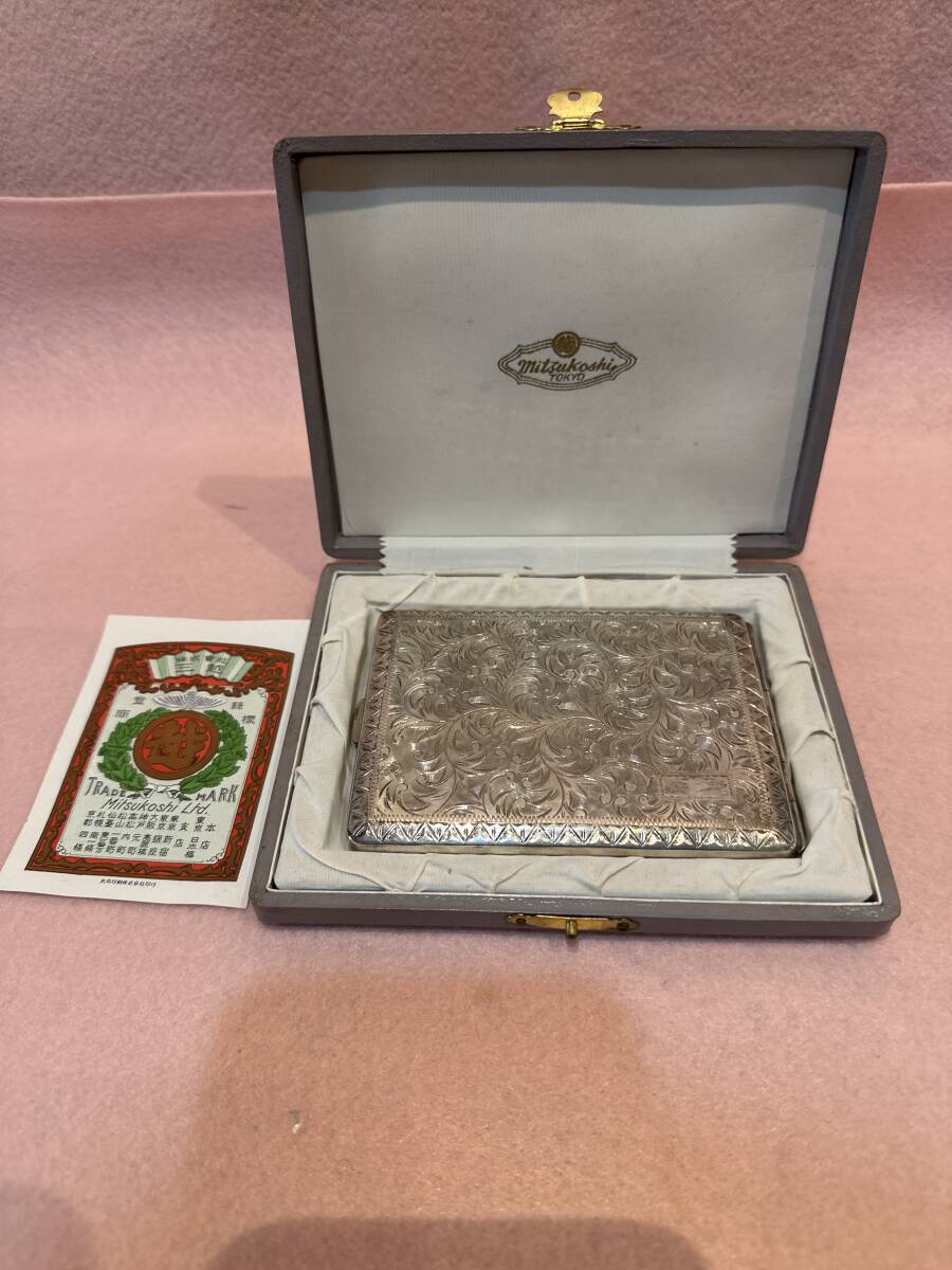 美品 1930年代(昭和初期◆幾何学模様 シルバー製(銀製)二つ折りタバコケース Yahoo!オークション -「シガレットケース 銀製」の落札相場
