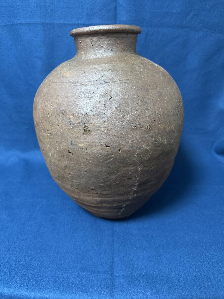 壷■古信楽焼き 江戸期 伊羅保壺 広口花入れ 花器 甕 古美術 時代物 骨董品■ Yahoo!オークション -「古信楽 壺」の落札相場・落札価格
